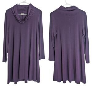 90's Revival Soft Modal Cowl Neck Shirt Dress Women's Size Medium